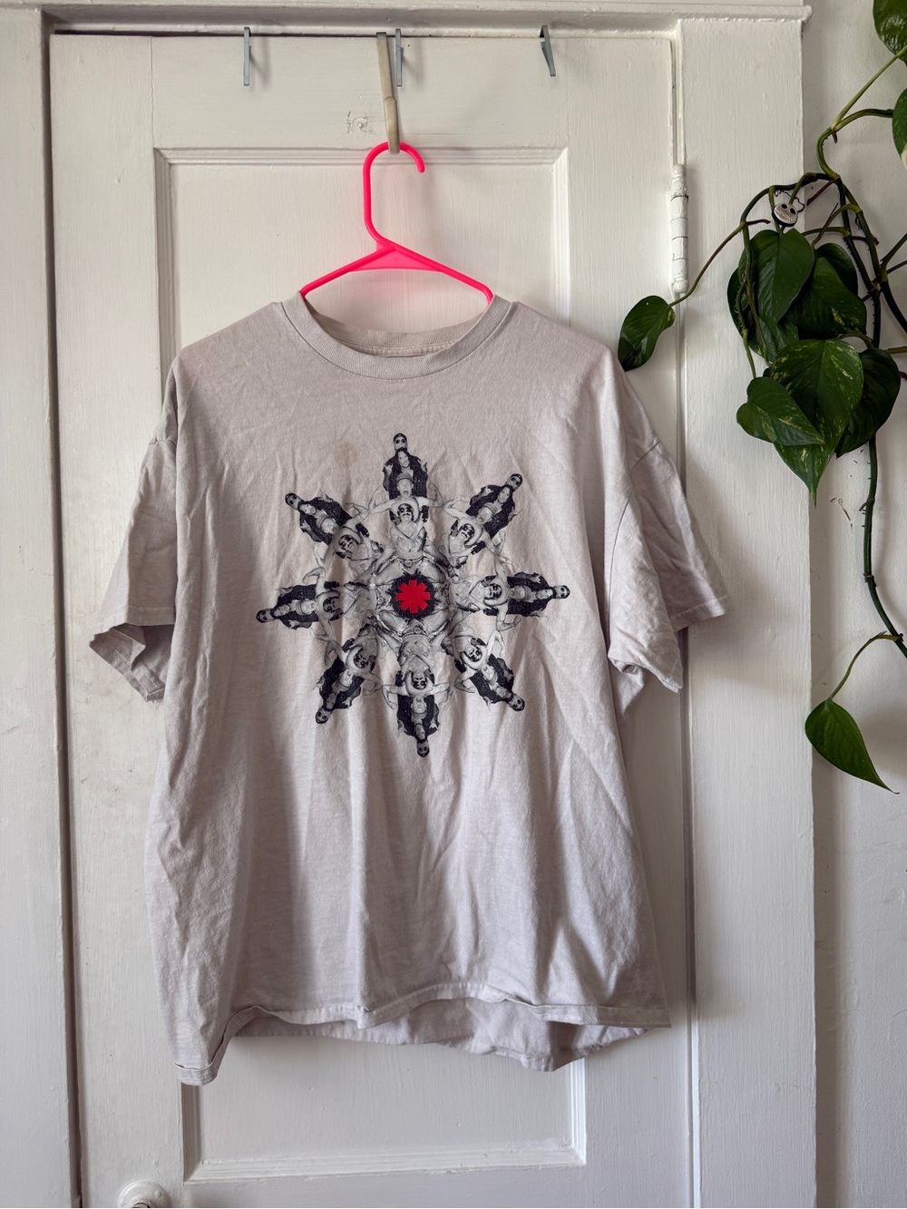Red Hot Chili Peppers Band Tee with Red Accent size large
